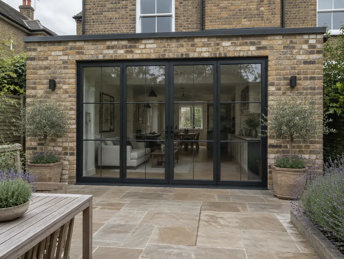 Illustrative image of external french doors
