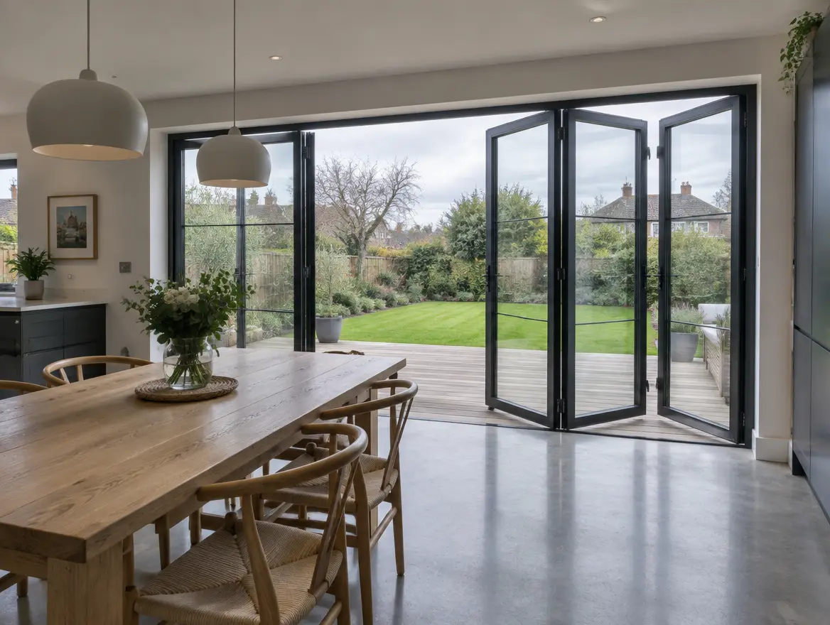 Illustrative image of bifold doors