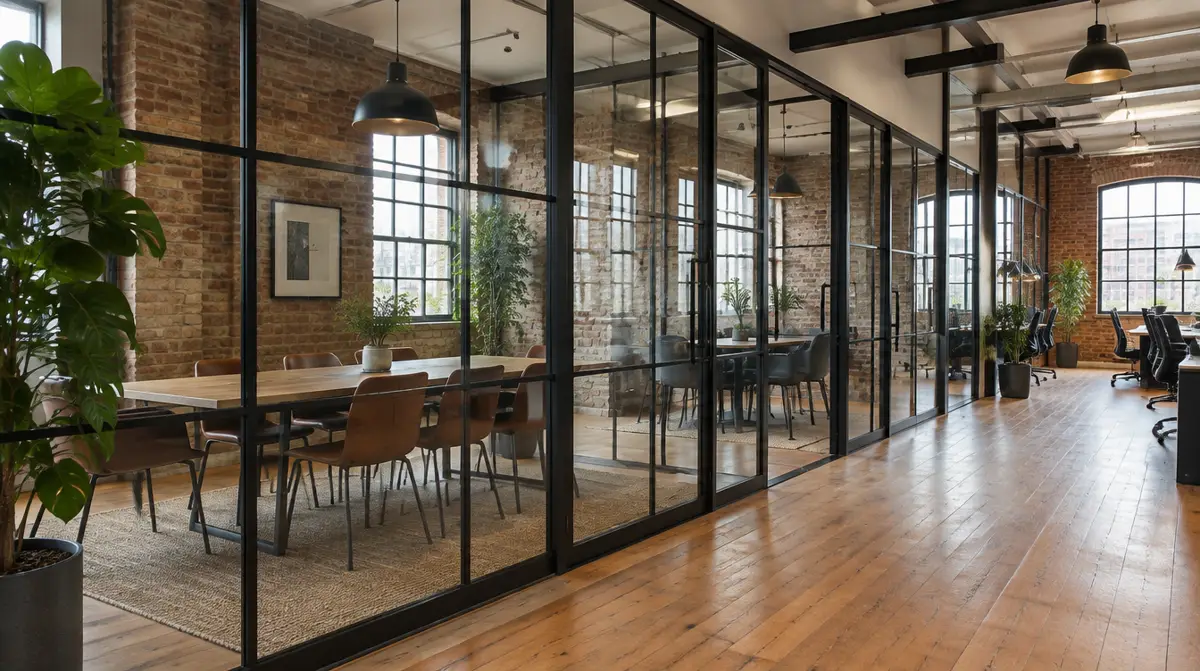 Illustrative image of office partitions